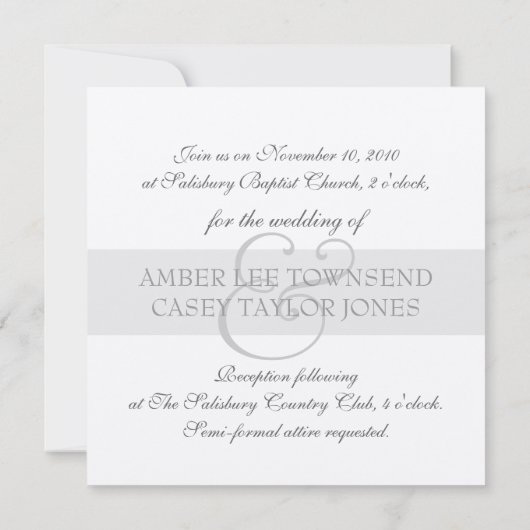 クラシック(紋章の)フラ・ダ・リ結婚式招待状 招待状 (裏面)