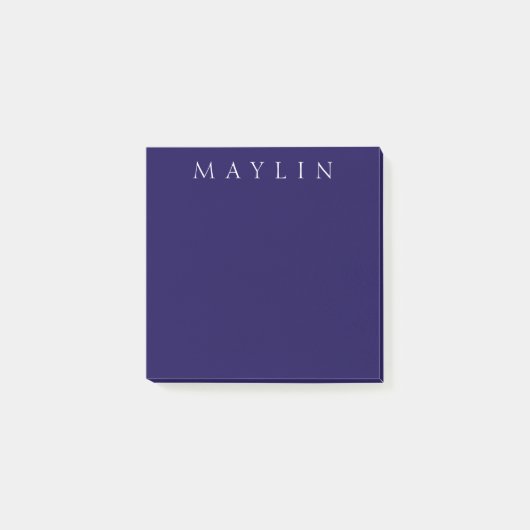 クラシック | 紫がかった濃い青 ポストイット (正面)