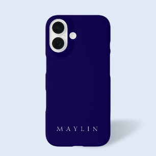 クラシック 紫がかった濃い青 iPhone 16ケース