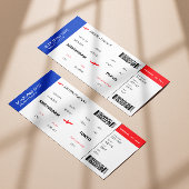 クラシック 航空券 ボーディングパス 招待状