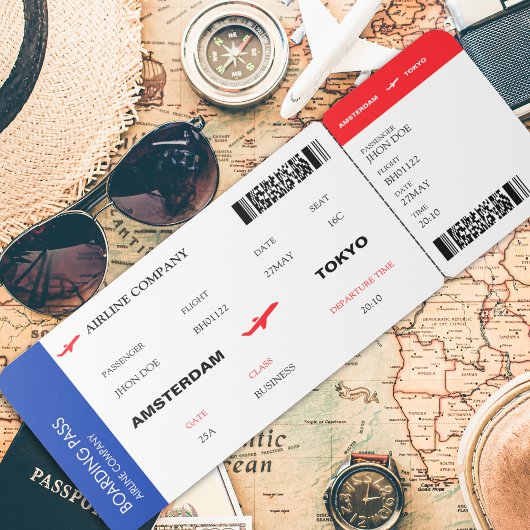 クラシック 航空券 ボーディングパス 招待状