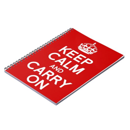 クラシック 落ち着いて、しっかりとやりなさい ノートブック (左側)