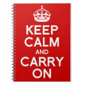 クラシック 落ち着いて、しっかりとやりなさい ノートブック (正面)