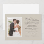 クラシック 25周年記念 フォト 招待状 (正面/裏面)