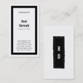 クラシック(BW) 名刺 (正面/裏面)