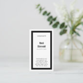 クラシック(BW) 名刺 (スタンド正面)