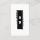 クラシック(BW) 名刺 (裏面)