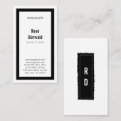 クラシック(BW) 名刺 (正面/裏面)