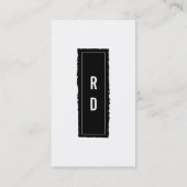 クラシック(BW) 名刺 (裏面)