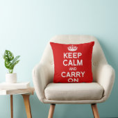 クラシック Keep Calm And Carry On クッション (椅子)