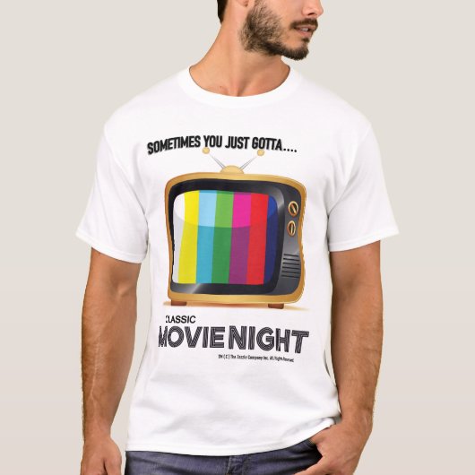クラシック=MOVIENIGHT=グラフィックTシャツ Tシャツ (正面)