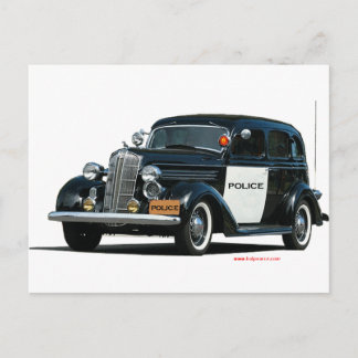 クラシック_Old_Police_Car ポストカード
