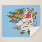 クラシック | The Grinch & Max Runaway Slei シェルパブランケット (正面(横))