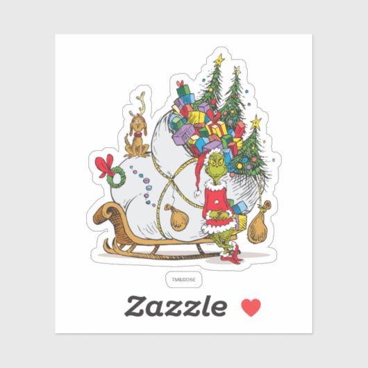 クラシック | The Grinch & Max Runaway Slei シール (シート)