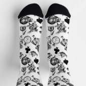 クラシックAlice in Wonderlandキャラクター:オリジナル ソックス (上部)