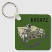 クラシックAN/PRC-77軍隊携帯送受信機 キーホルダー (正面)