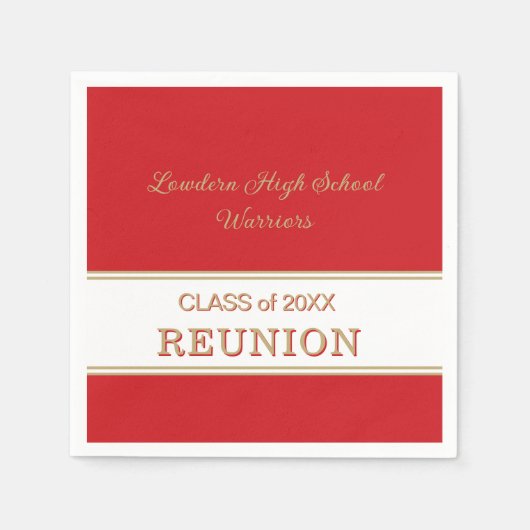 クラシックAny Yearクラスの懇親会ナプキン スタンダードカクテルナプキン (正面)