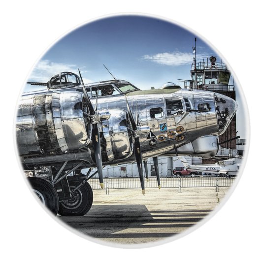 クラシックB-17ウィイ爆撃機 セラミックノブ (正面)