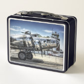 クラシックB-17ウィイ爆撃機 メタルランチボックス (裏面)