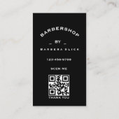 クラシックBarbershop名刺の裏面または 名刺 (裏面)