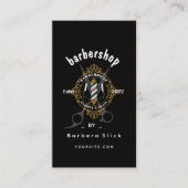 クラシックBarbershop名刺の裏面または 名刺 (正面)