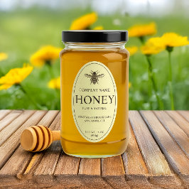 クラシックBee Honey Product Labelシール 楕円形シール
