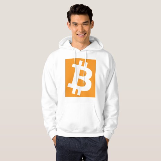 クラシックBitcoinロゴSweatshirt パーカ (正面フル)