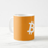 クラシックBitcoin Mag コーヒーマグカップ (正面左)