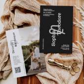 クラシックBlackのQRモダンコードの写真 招待状