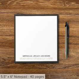 クラシックBlack and Business Notepad ノートパッド