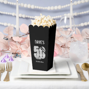 クラシックBlack Any モダン Age 50th Birthday Party フェイバーボックス