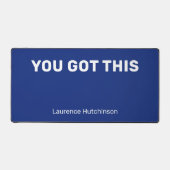 クラシックBlueこのミニマ得リスト名 デスクマット (正面)