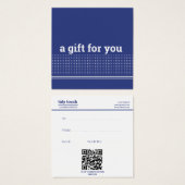 クラシックBlueモダン水玉模様清掃サービス (正面&裏面)