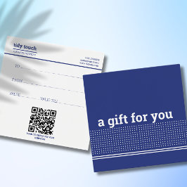 クラシックBlueモダン水玉模様清掃サービス