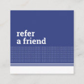 クラシックBlueモダン水玉模様清掃サービス 紹介カード (正面)