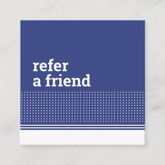 クラシックBlueモダン水玉模様清掃サービス 紹介カード (正面)