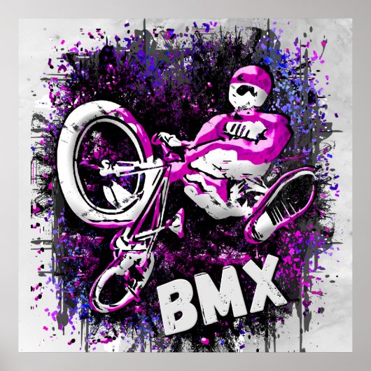 クラシックBmxバイク – BmxフリースタイルBmxポスター ポスター (正面)
