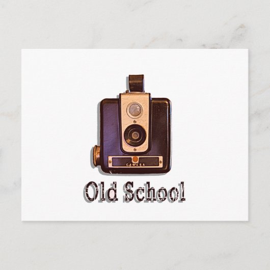 クラシックBox Camera 1950s - Old School ポストカード (正面)