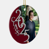 クラシックBurgundy 2025大学院写真 セラミックオーナメント (右)