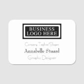 クラシックBusinessモダン Employee Nameタグ 名札 (正面)