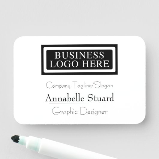 クラシックBusinessモダン Employee Nameタグ 名札 (インサイチュ)