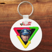 クラシックCAエンブレムキーチェーン キーホルダー (正面)