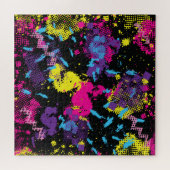 クラシックCamouflage：シームレスなヴィンテージパターン ジグソーパズル (横)