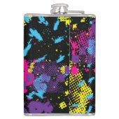 クラシックCamouflage：シームレスなヴィンテージパターン フラスク (裏面)