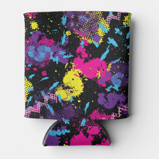 クラシックCamouflage:シームレスなヴィンテージパターン 缶クーラー (正面)