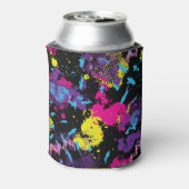 クラシックCamouflage:シームレスなヴィンテージパターン 缶クーラー (缶裏面)