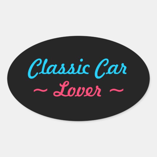 クラシックCARスタンプ(4) 楕円形シール (正面)
