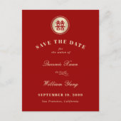 クラシックCircle Double Xi日中国の付を保存 案内ポストカード (正面)