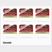 クラシックClass懇親会名タグステッカー スクエアシール (シート)