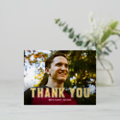 クラシックCOLLEGIATE FOIL Grad有難はがき 箔シーズンポストカード (立ち正面)